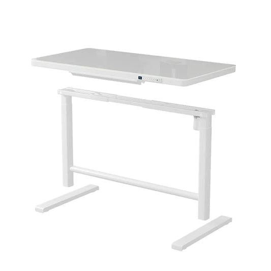 Mesa Ergonômica Inteligente Sit-Stand Elétrica XMSJ/Hollin – Tampo de Vidro Temperado, Estrutura de Aço Motorizada com Ajuste Automático de Altura e Certificação TUV para Alta Performance