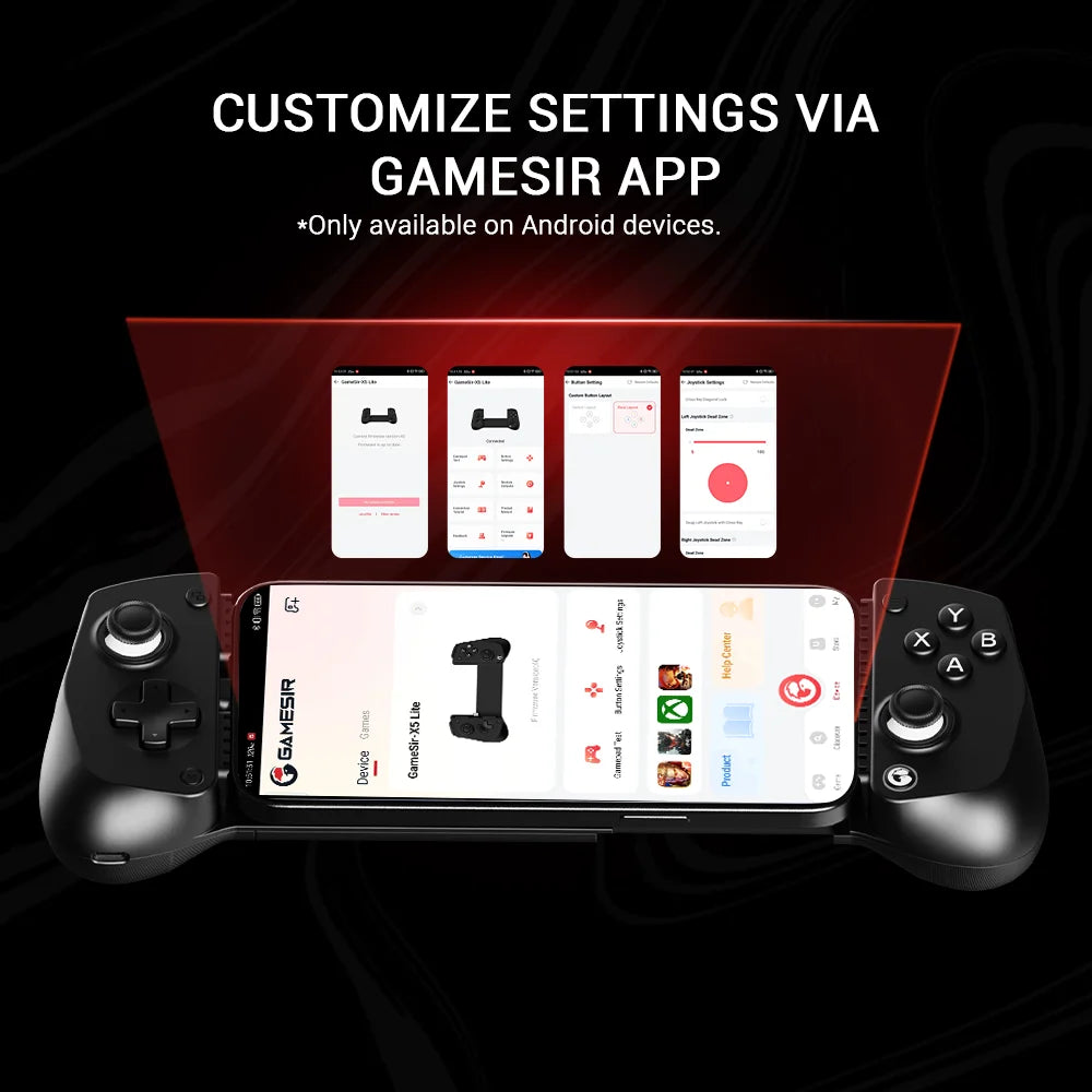 Controle Gamer Mobile GameSir X5 Lite USB-C com Hall Effect para Android e iPhone