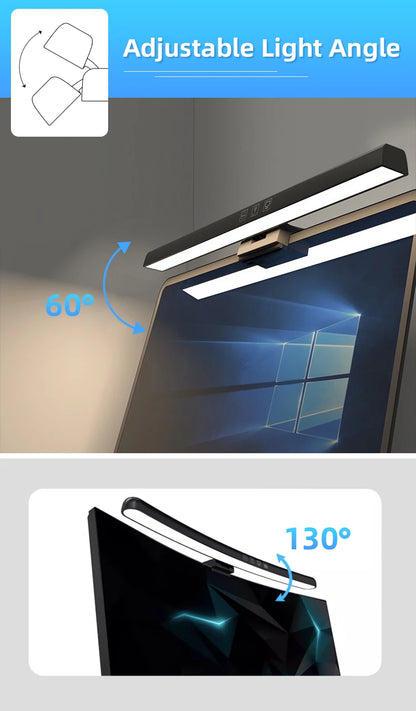 Luminária de Monitor Light Bar com Controle Remoto – Barra de Luz LED Anti-Luz Azul e Iluminação Direcional