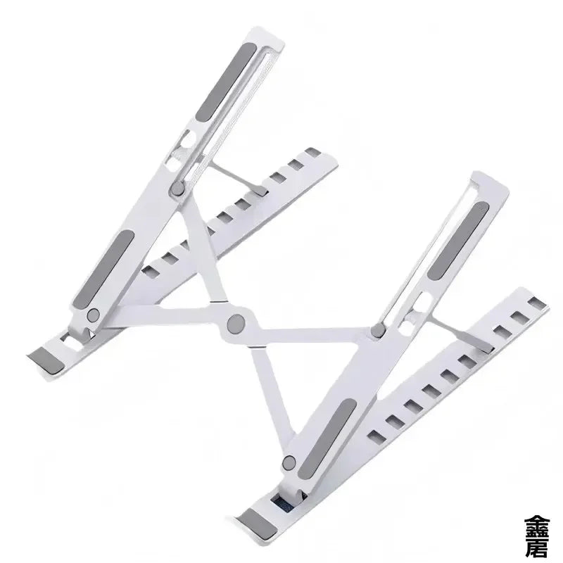 Suporte para Notebook e Tablet Portátil Dobrável – Base Ergonômica com Ajuste de Altura de 7 Níveis e Dissipação de Calor