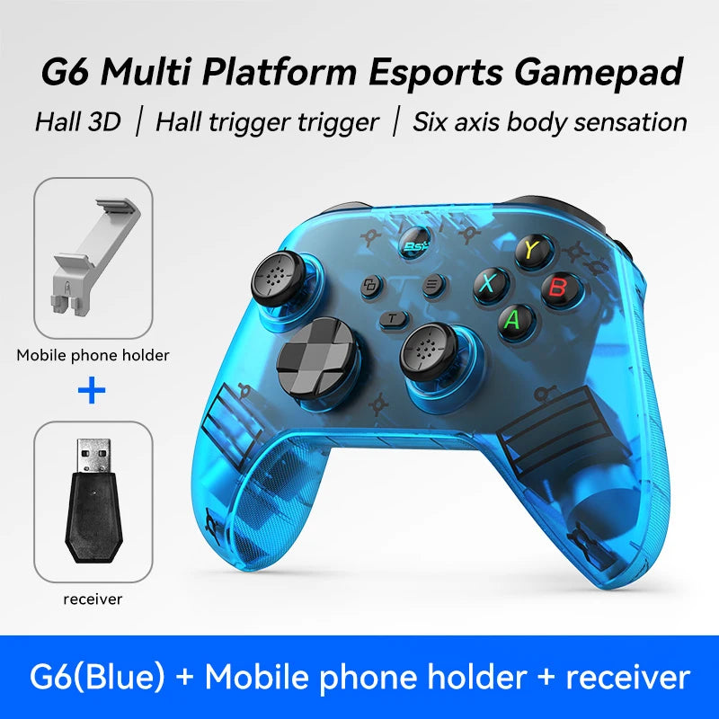 G6 — Controle Gamer Sem Fio com Hall Effect