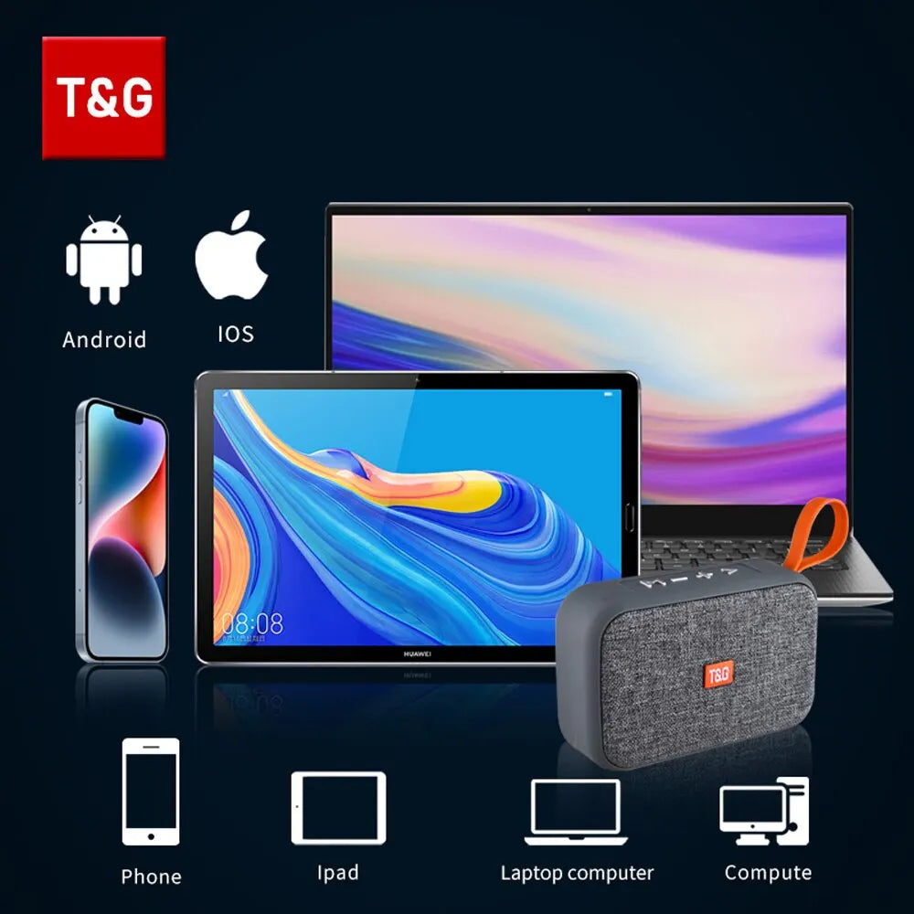 T&G TG506 — Caixa de Som Bluetooth 3W