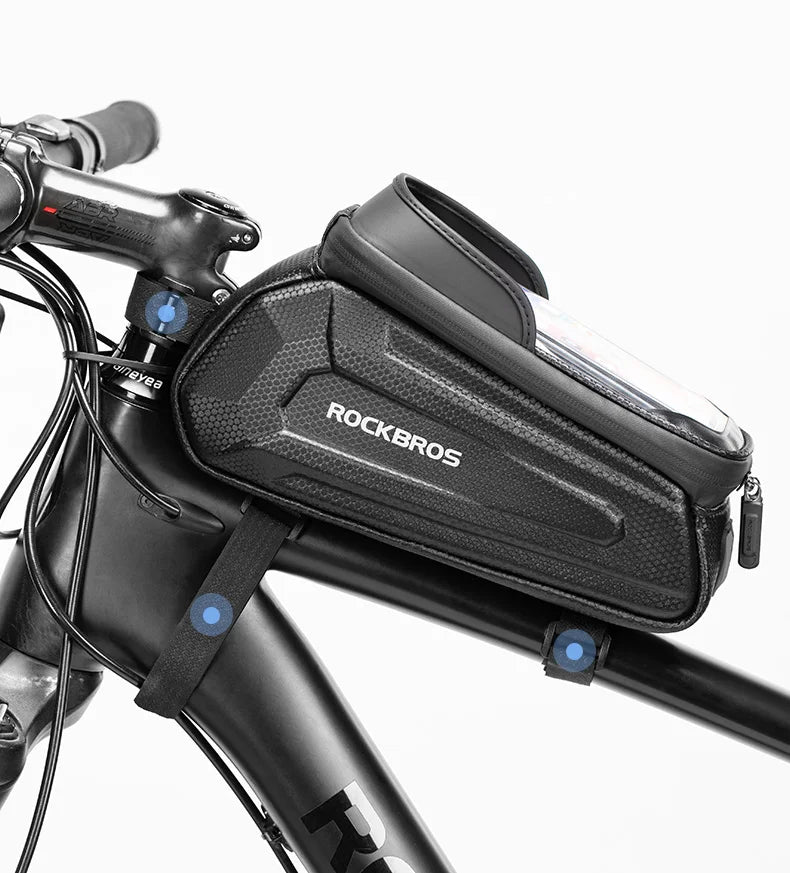Bolsa de Quadro para Bicicleta ROCKBROS Impermeável com Suporte de Celular