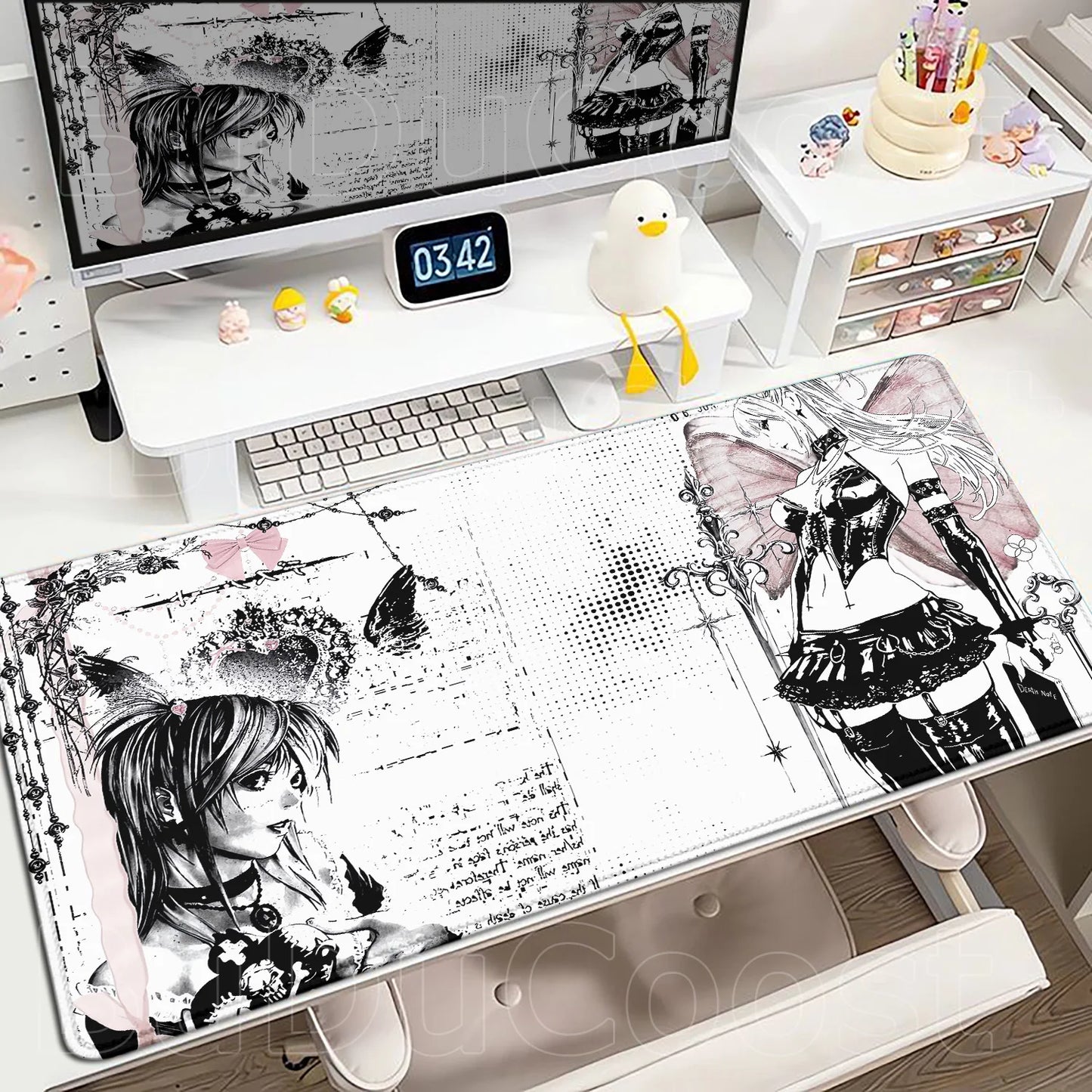 Mouse Pad Gamer Death Note – Light Yagami & Misa Amane XXL Speed