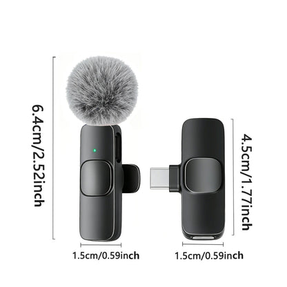 HITOZON — Microfone de Lapela Sem Fio USB-C