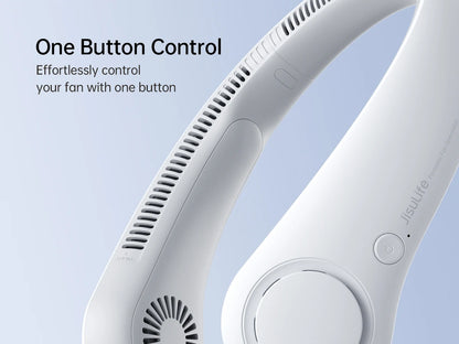 Ventilador de Pescoço Portátil JISULIFE FA14 4000mAh Sem Pás Recarregável USB-C