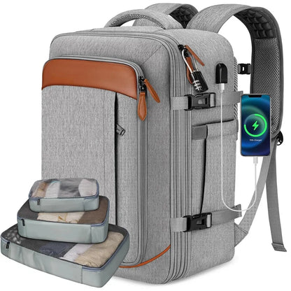 Mochila de Viagem Expansivel 40L Aprovada para Voo MOZHI