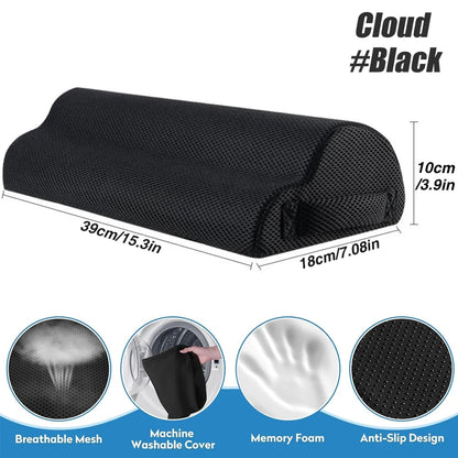 1 unidade de apoio para os pés em espuma viscoelástica para escritório e para elevar as pernas sob a mesa, ideal para jogos e escritório em casa.