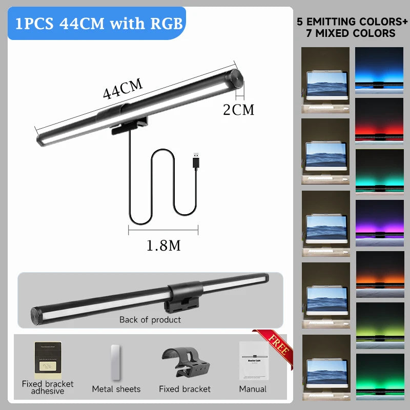 Light Bar para Monitor de Computador CHENBEN – Luminária LED com Filtro Anti-Luz Azul, Dimerização Progressiva Touch e Conexão USB para PC