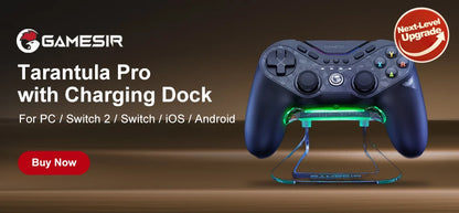 Controle Gamer GameSir Tegenaria Lite com Hall Effect, 1000Hz e 2 Botões Traseiros