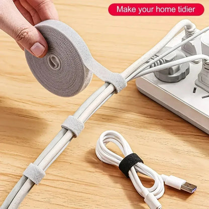Organizador de Cabos com Velcro 3M — Abraçadeira Reutilizável