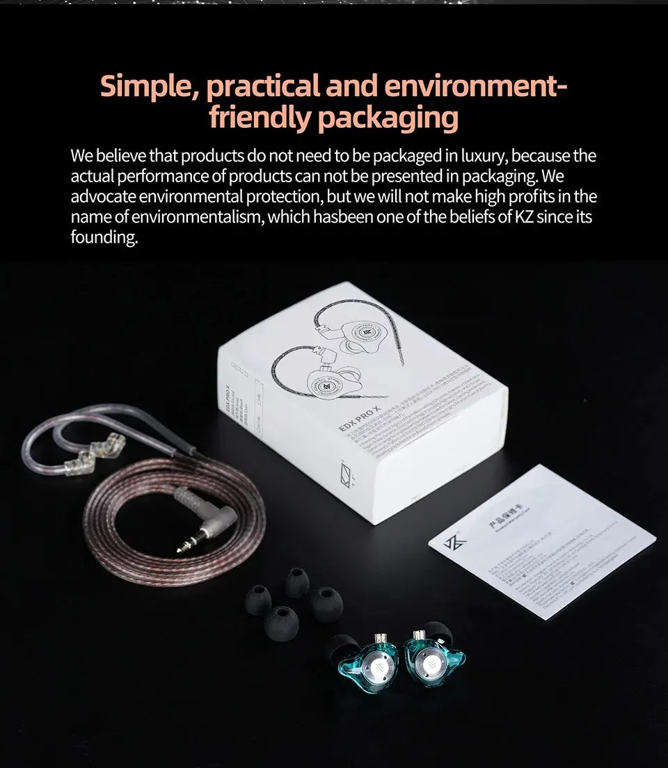 KZ EDX Pro X — Fone In-Ear com Microfone
