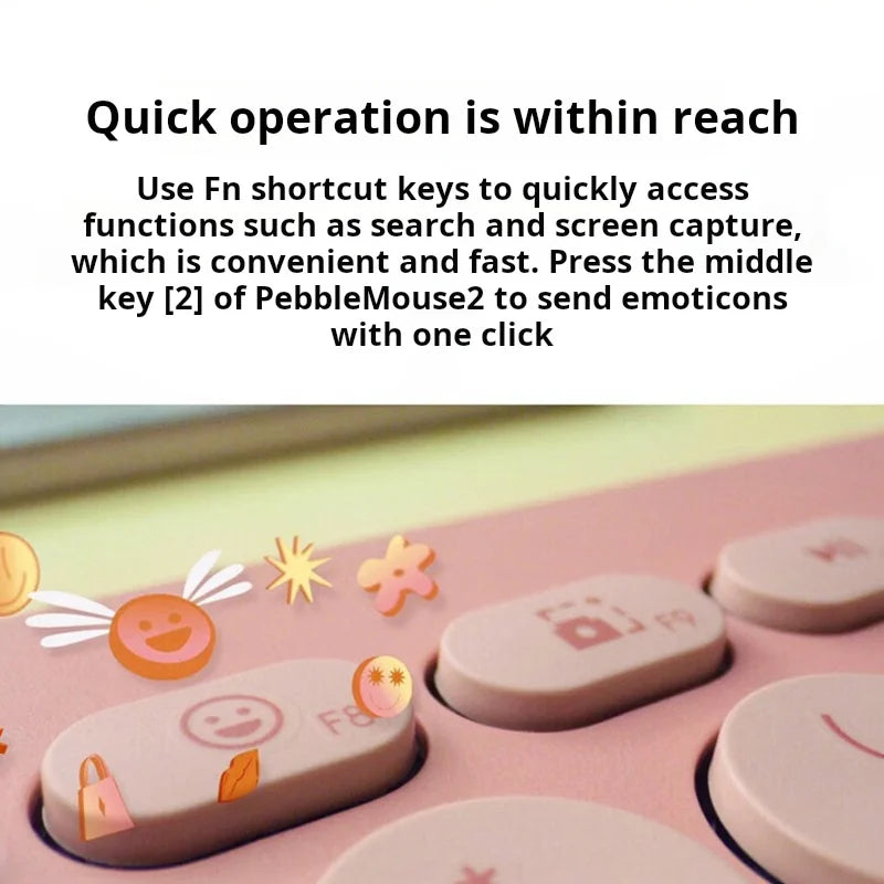 Logitech Pebble 2 Combo — Teclado e Mouse Sem Fio