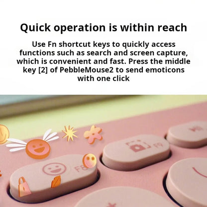 Logitech Pebble 2 Combo — Teclado e Mouse Sem Fio
