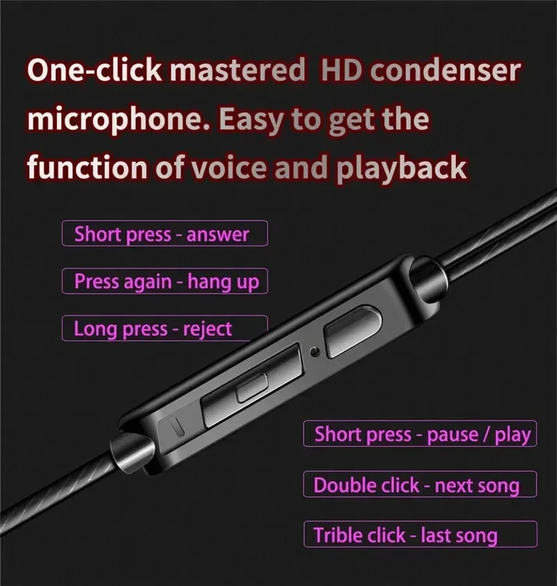 Fone de Ouvido QKZ AK6 com Microfone, Driver Dinâmico e Plugue P2 3,5 mm