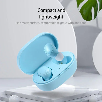 Fone de Ouvido Sem Fio A6S TWS DAMORE – Earbuds Esportivos Bluetooth 5.3, Ajuste Ergonômico com Microfone e Resistência à Água para Treinos e Uso Diário