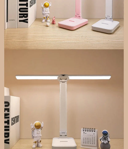Luminária de Mesa LED Articulada – Touch Screen, 3 Tons de Luz e Bateria Recarregável